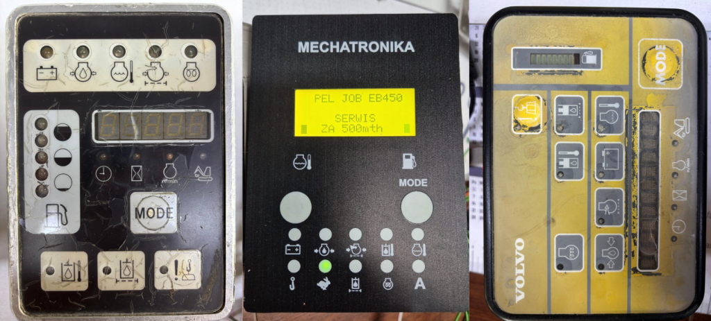 Naprawa elektroniki PEL JOB EB450, sterownik, ECU, wyświetlacz, zamiennik do minikoparki i koparki
