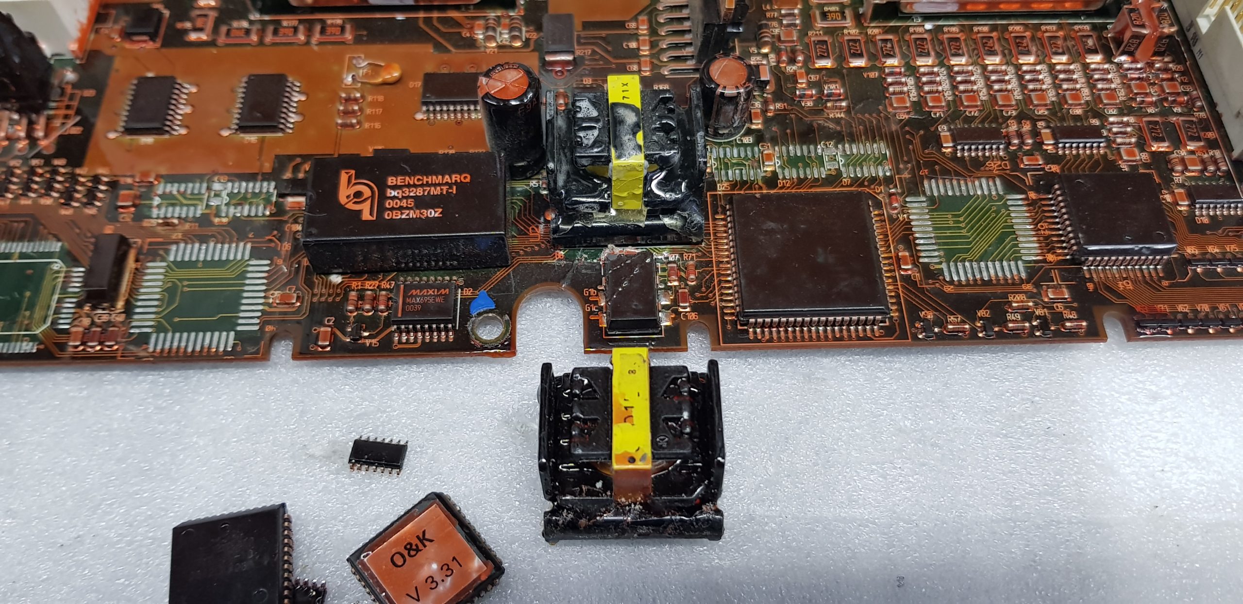 Naprawa elektroniki O&K A100 (SN 2458139)